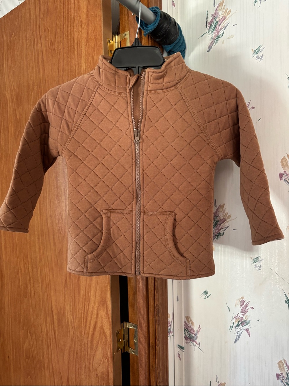 MakeMake Organics Wool Kids Quilted Zip-Front Puffer Jacket